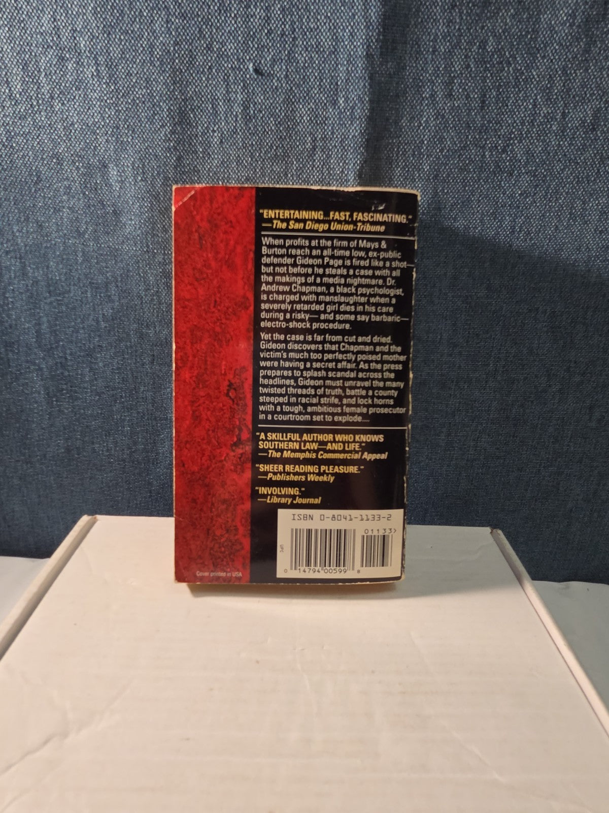 Probable Cause Grif Stockley  Paperback Gideon Page Legal Thriller Book