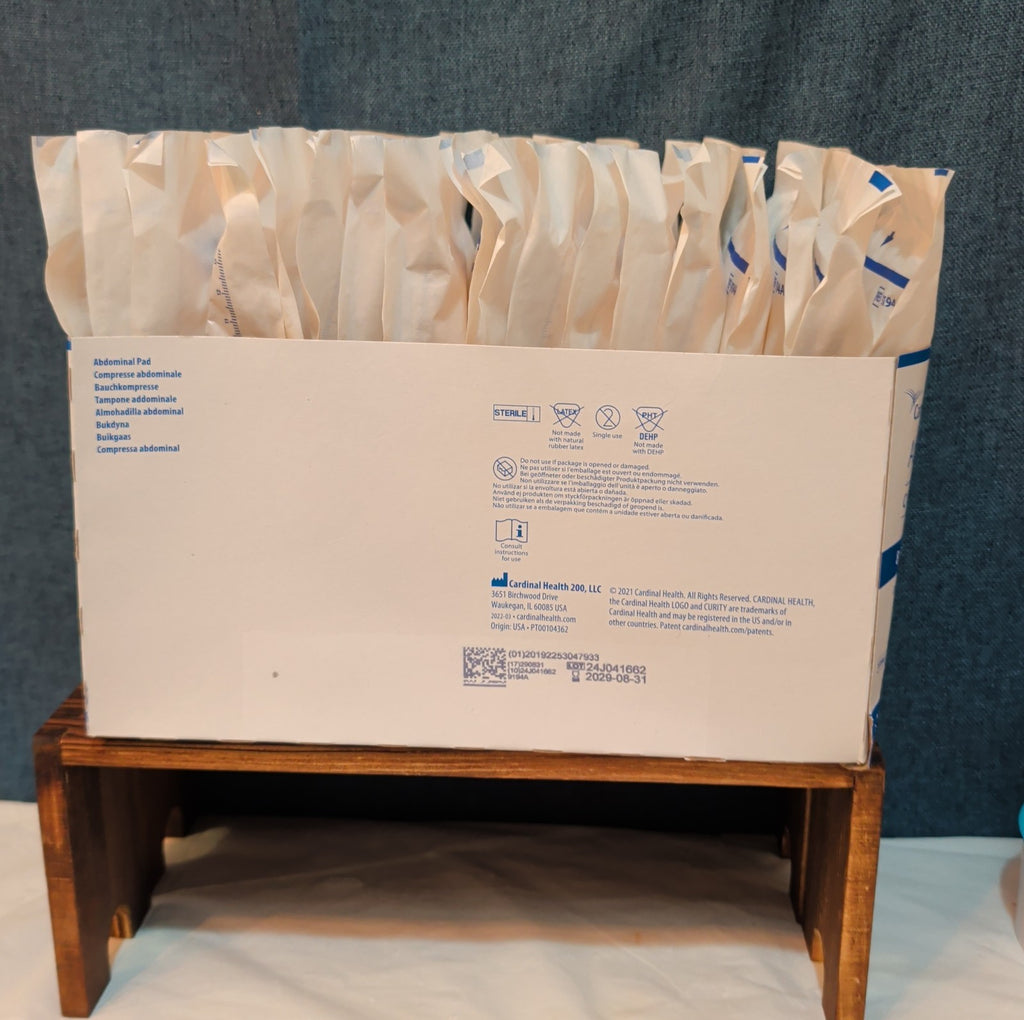 Curity Cardinal Health 8x10 Abdominal Pads Sterile 72-Ct New EXP 2029 9194A