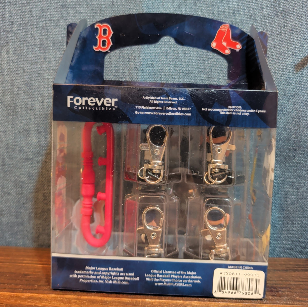 Forever Collectibles MLB Boston Red Sox Squisherz 4 Pack Figures