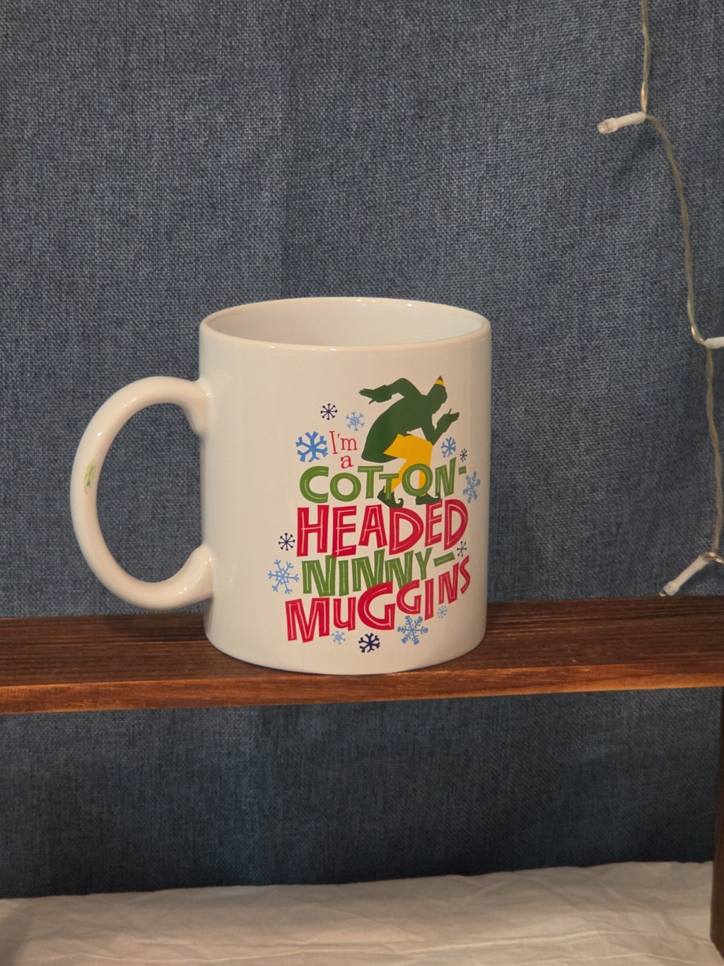 ELF Christmas Movie Ceramic Coffee Mug I'm a Cotton-Headed Ninny-Muggins 20 oz
