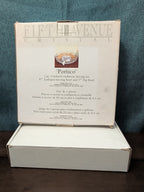 Fifth Avenue Crystal Portico 2 Pc Cracker Condiment Serving Set Lead Crystal NOB