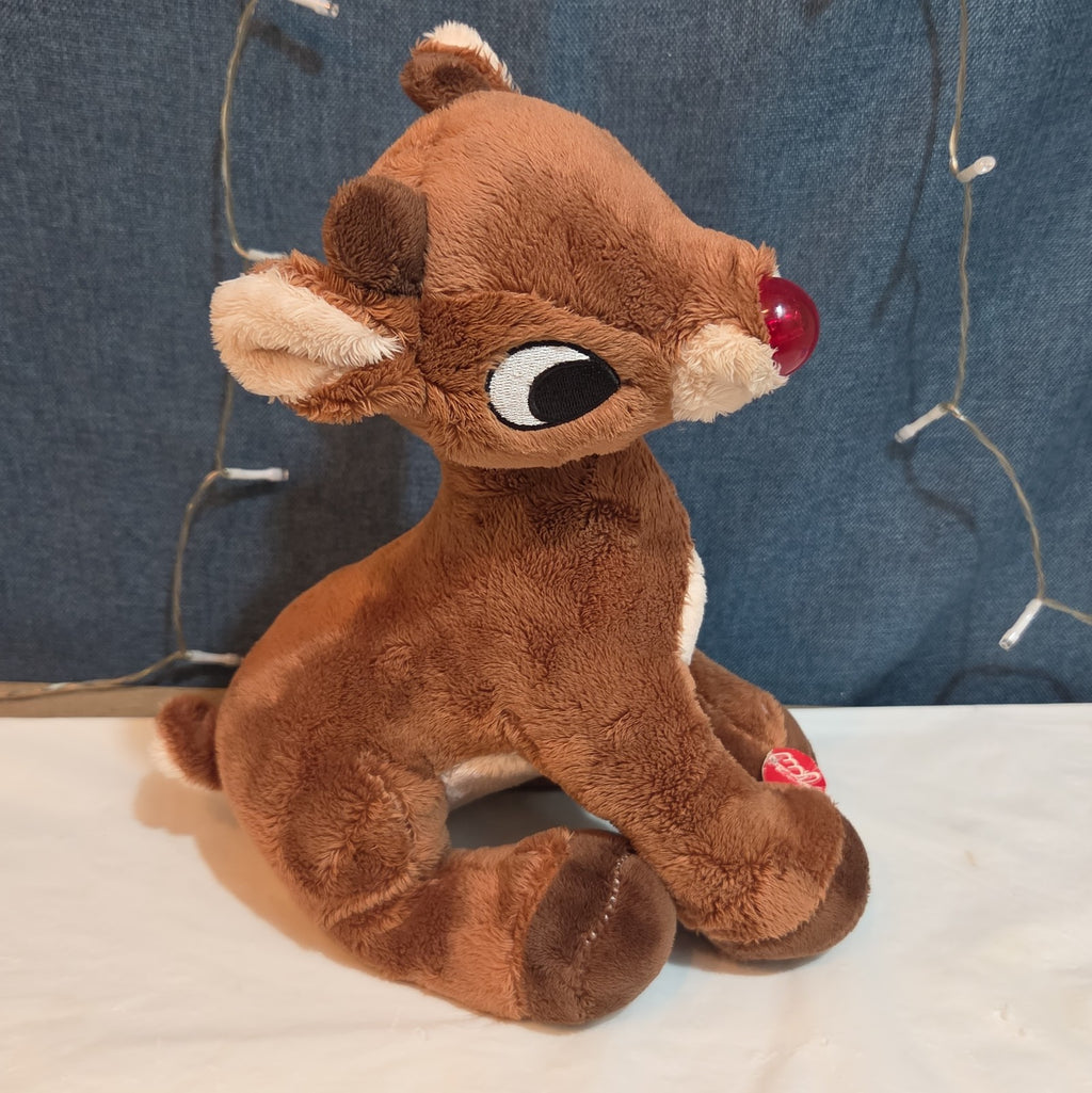 Dan Dee Rudolph Red Nosed Reindeer 15" Plush Light Sings
