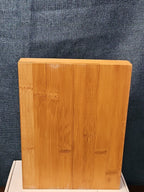 6 Gibson Steak Knives | 4.5" Serrated Stainless Steel | Wood Storage Block Tray