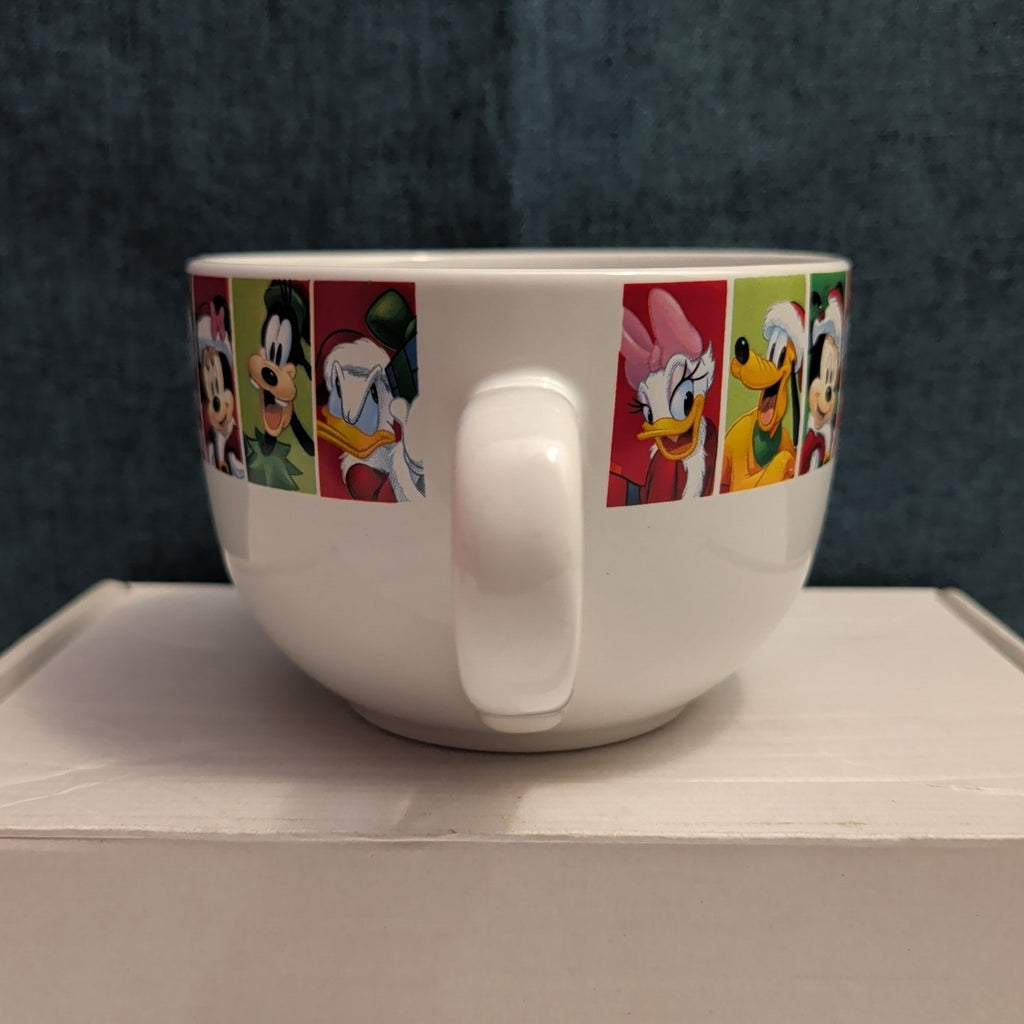 Disney Christmas Jumbo Mug Mickey Minnie Donald Goofy Pluto Galerie Oversized