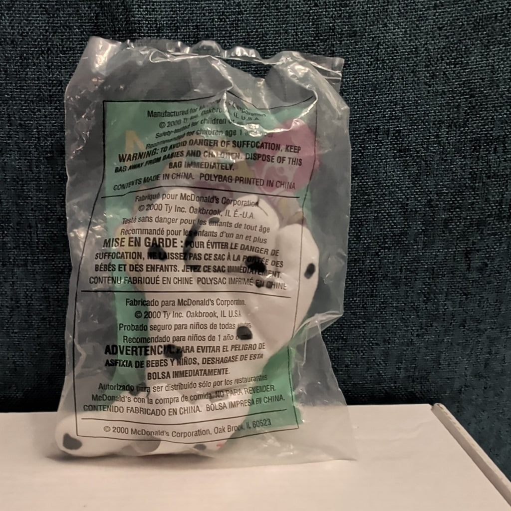 Ty Teenie Beanie Baby Dotty the Dalmatian #4 McDonald’s 2000 Sealed New Dog Toy