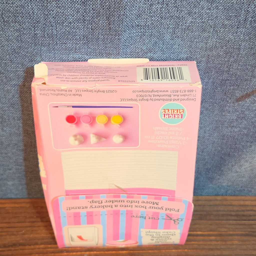 Make Mini Moments Cake Shop DIY Ceramic Paint Kit Miniatures