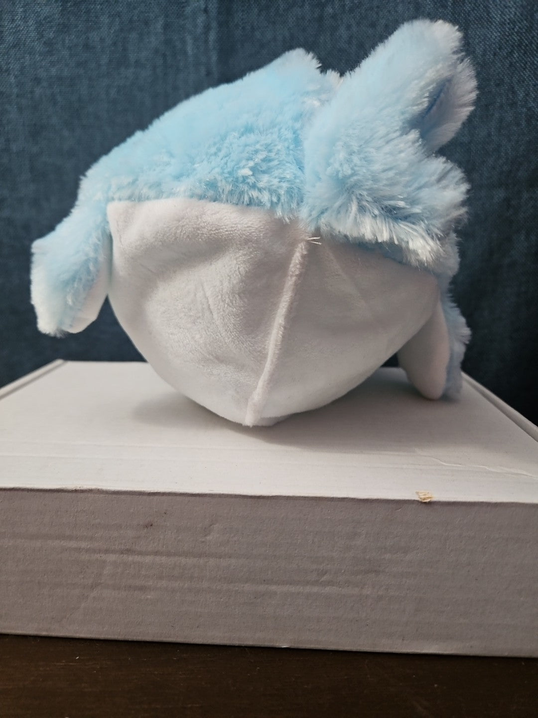 Blue Narwhal Plush Ball Toy 8.25" Inflatable Bouncy Stuffed Animal Sensory Play