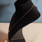 Y Initial Bubble Letter Necklace Gold Tone Satellite