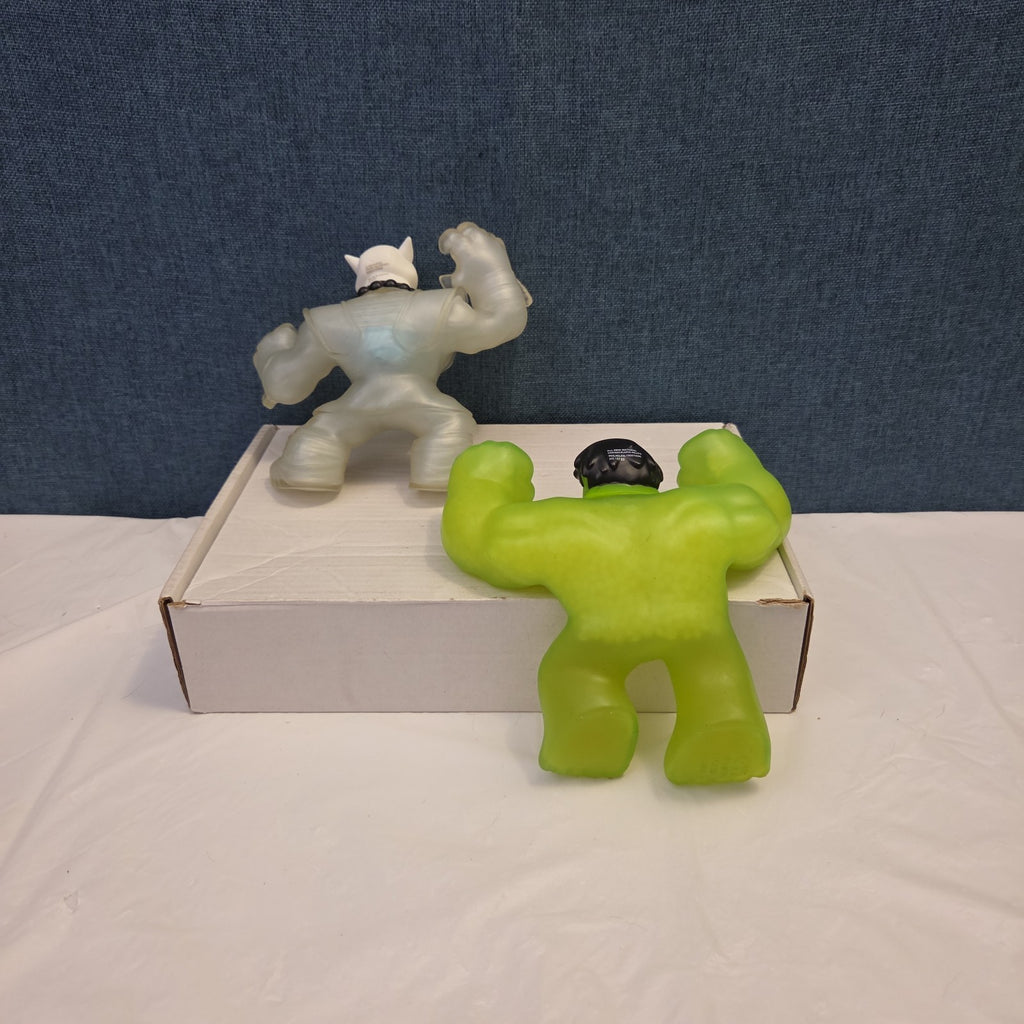 Goo Jit Zu Heroes Marvel Set of 4 Hulk Iron Man Pantaro Blazagon Squishy Toy