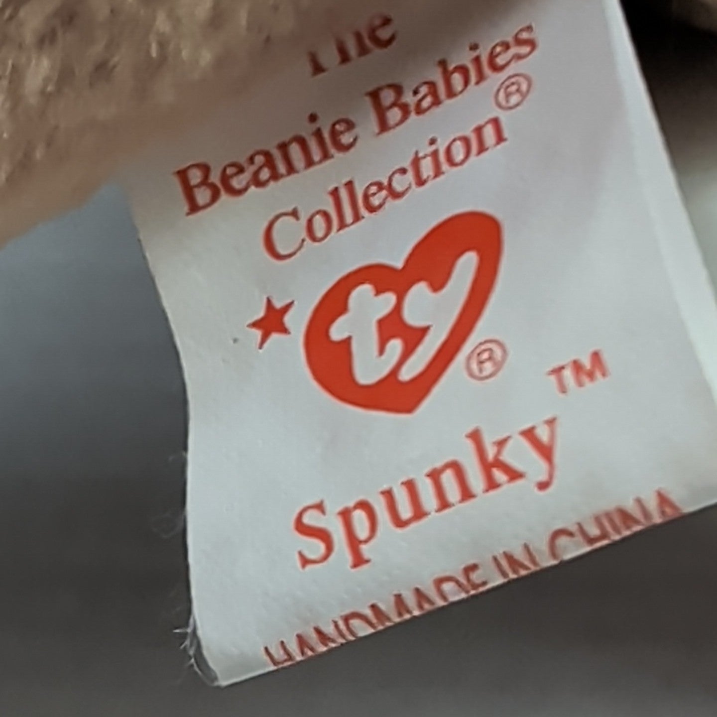 ​Ty Beanie Baby Spunky Cocker Spaniel Dog 1997 Red Star Tag Mint 008421041848