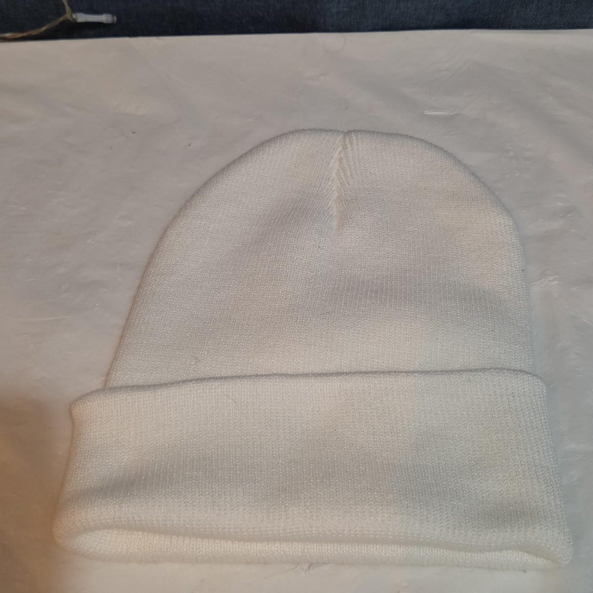 Custom Grinch Throat Punch White Knit Beanie Funny Holiday Hat Brand