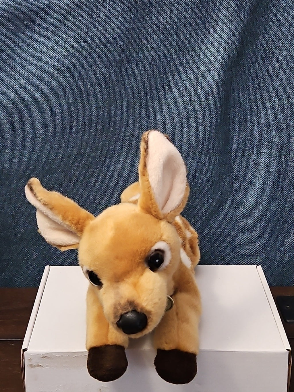 Aurora Miyoni Spotted Fawn Deer Plush 11" | Realistic Laying Down Stuffed Animal