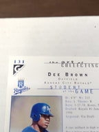 2000 Topps Gallery - Students of the Game Dee Brown #131