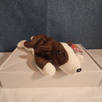 Ty Beanie Baby Bruno Dog Plush Vintage 1997 Bull Terrier Tags Protected