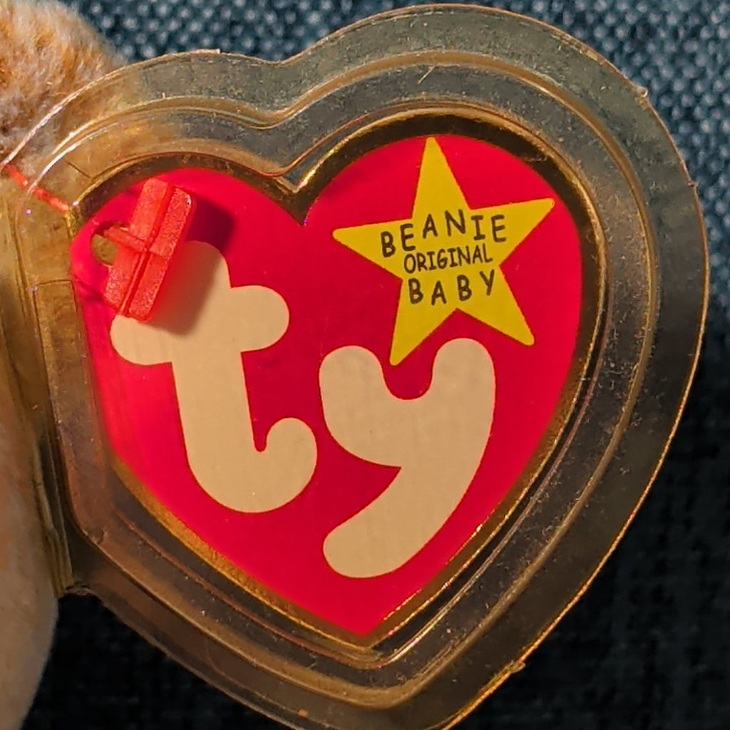 1999 Signature Bear Ty Beanie Baby Retired MWMT with Tag Protector Ginger Bear