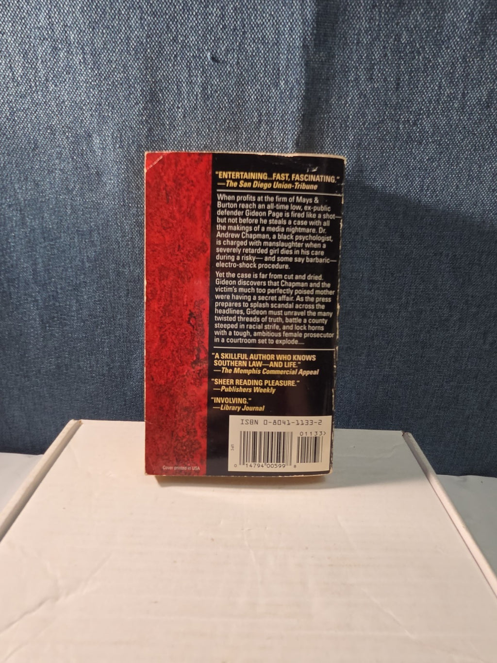 Probable Cause Grif Stockley  Paperback Gideon Page Legal Thriller Book