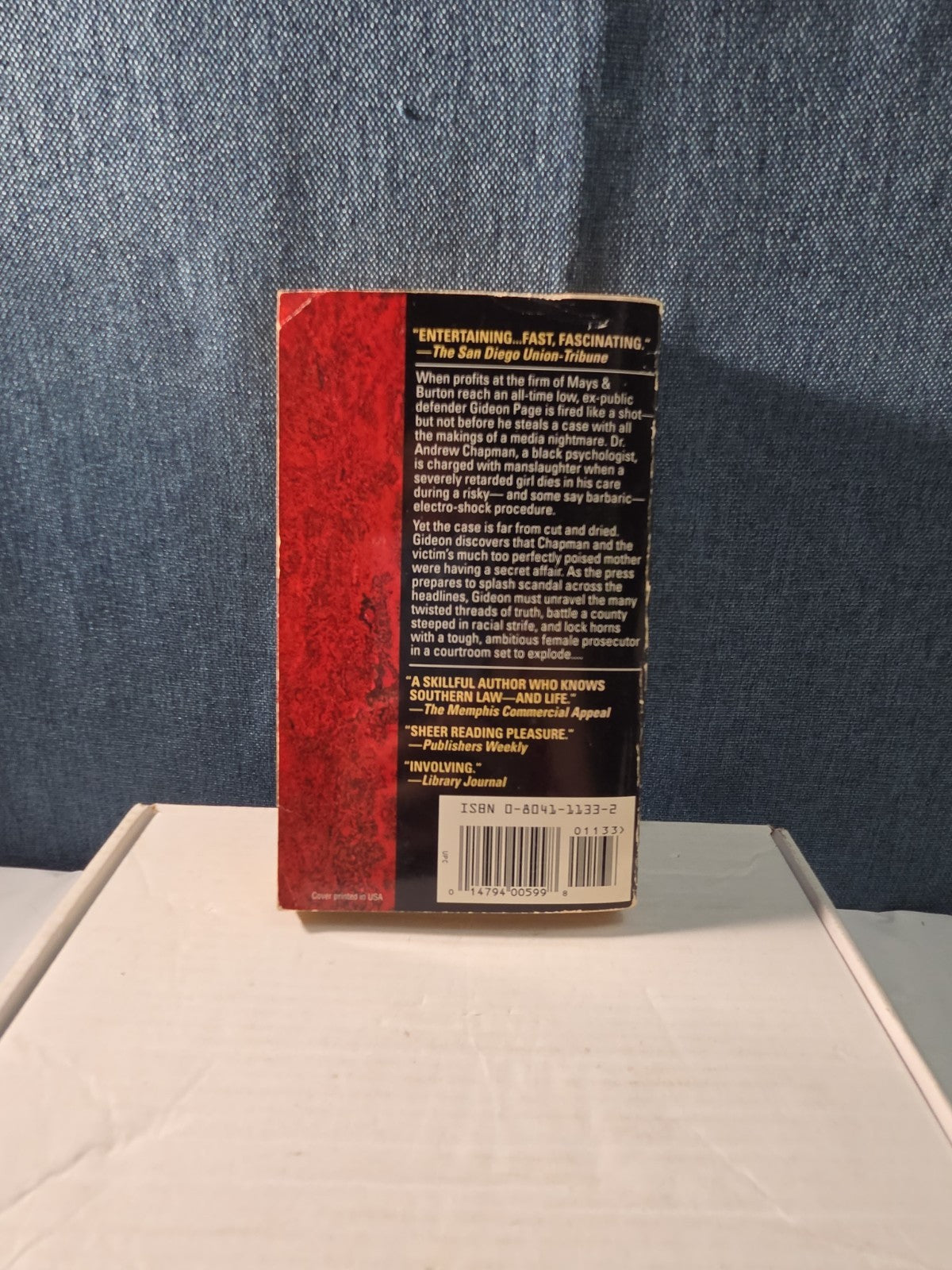 Probable Cause Grif Stockley  Paperback Gideon Page Legal Thriller Book