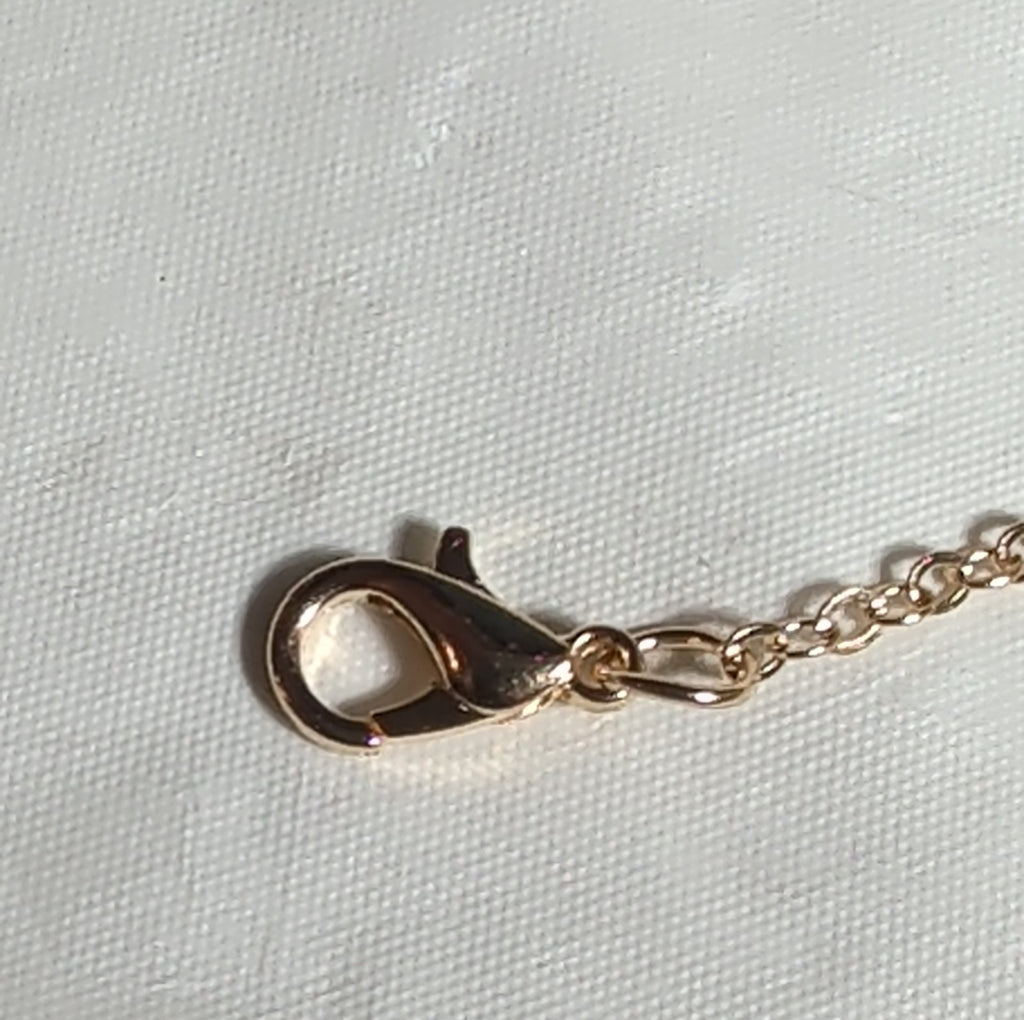 Layered Necklace Gold Tone Medallion Minimalist