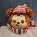 Disney Mickey Mouse Gingerbread Cupcake Plush Toy with Peppermint Accents