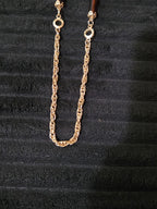 Sarah Coventry Emberwood Long Vintage Necklace 1975 Gold Tone Root Beer Amber