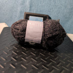 Loops & Threads Dewdrops Yarn #14 Jet Black Sequins Mohair Bulky DISCONTINUED
