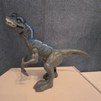 Chap Mei Dino Valley Velociraptor Figure Blue Stripe Replacement Animal Planet 7