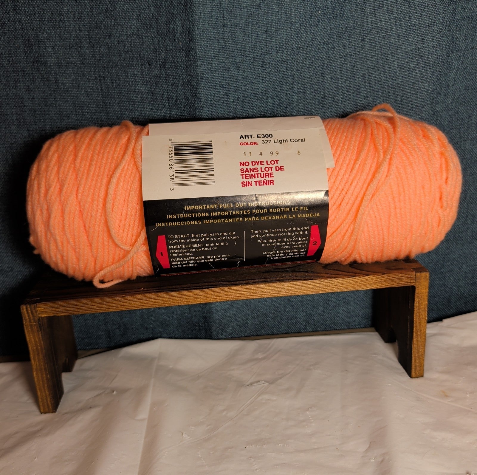 Red Heart Super Saver Light Coral Yarn 8oz
