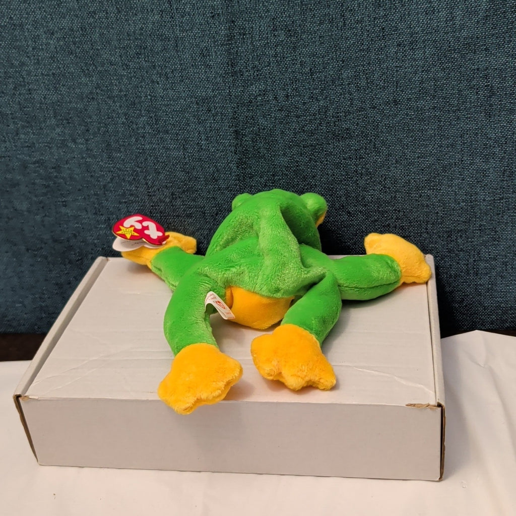 TY Beanie Baby SMOOCHY the Frog 1997 | MWMT Mint Tags | Retired Felt Mouth