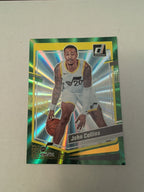 2023-24 Donruss John Collins #184 Green Holo Laser Parallel Utah Jazz