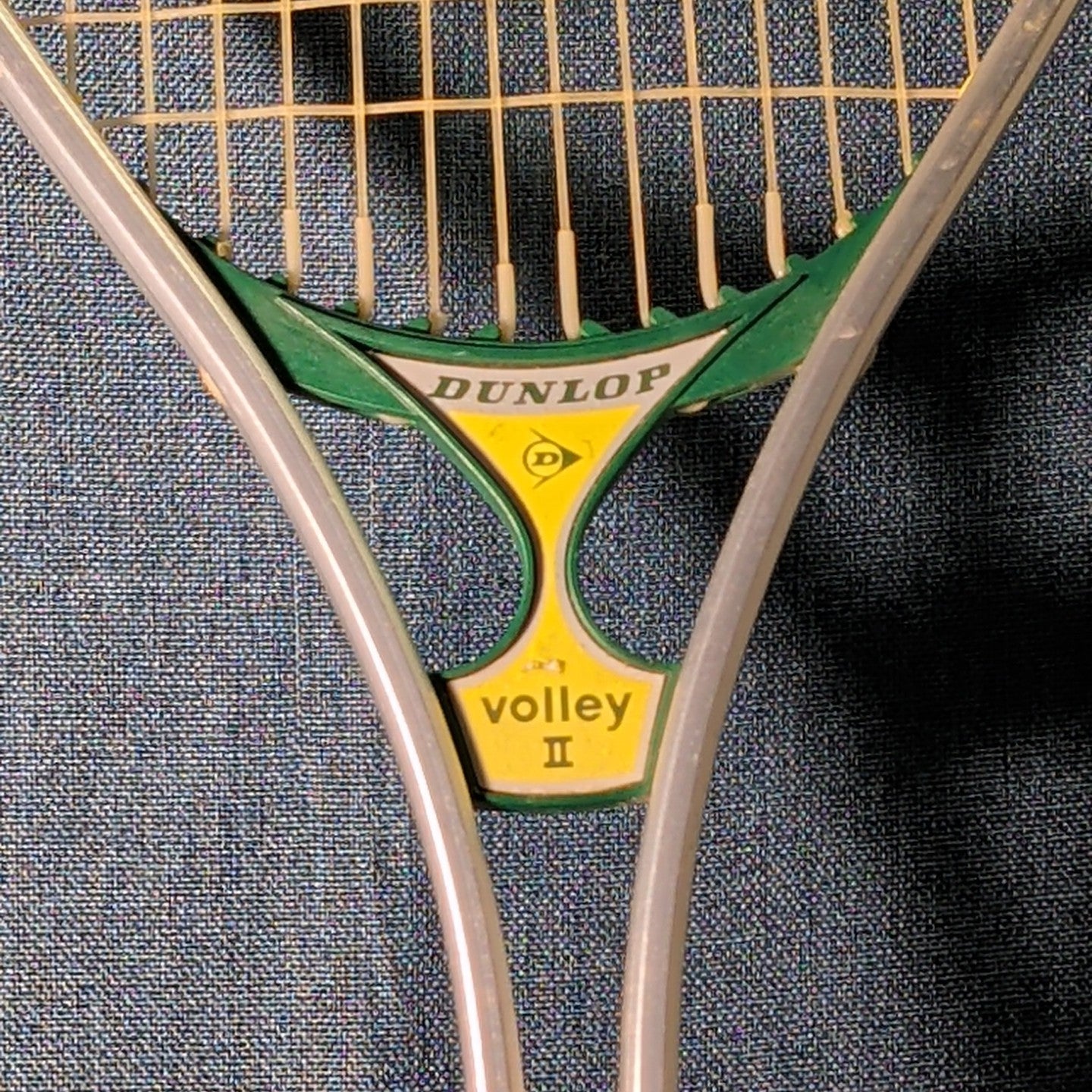 Vintage Dunlop Volley II Aluminum Tennis Racquet 4 5/8 L Made in USA With Cover