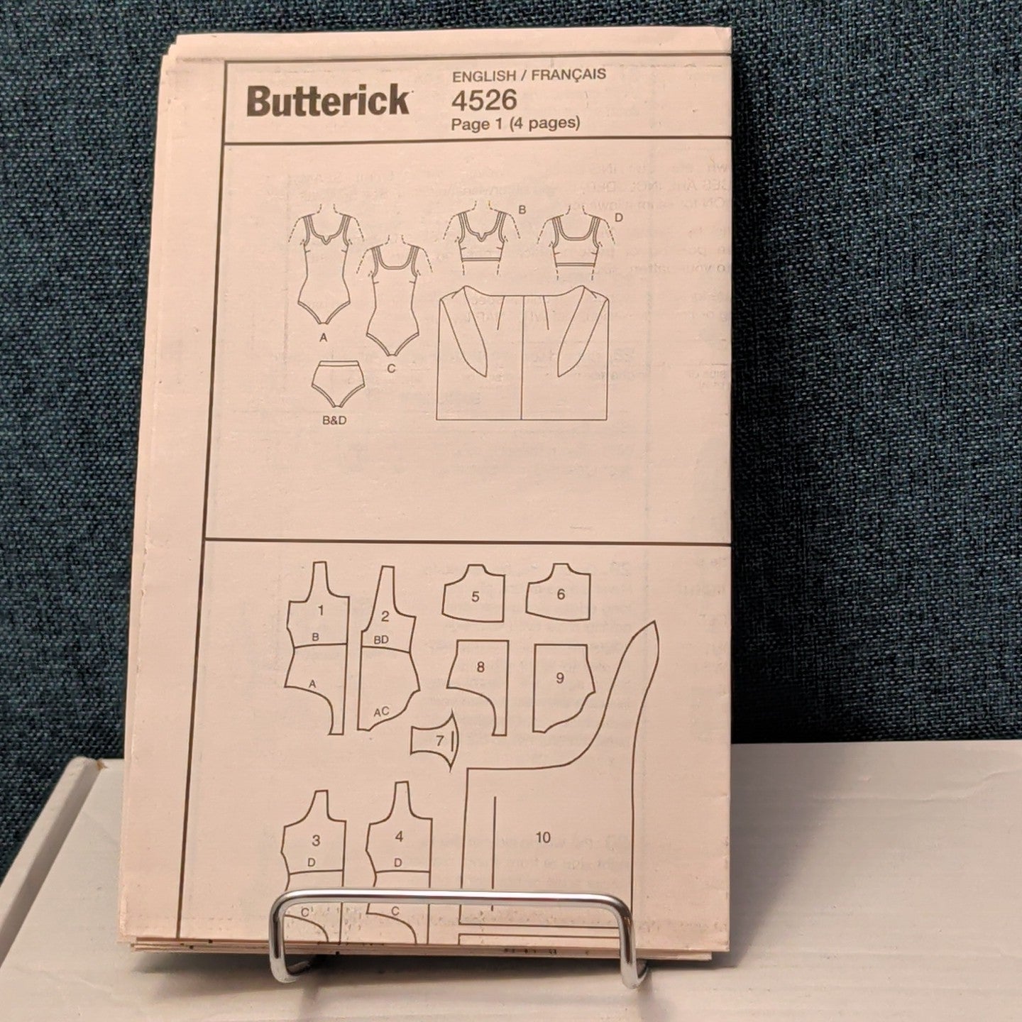 Butterick B4526 Swimsuit Pattern One & Two Piece Bikini Pareo | Sizes 6-12 UNCUT