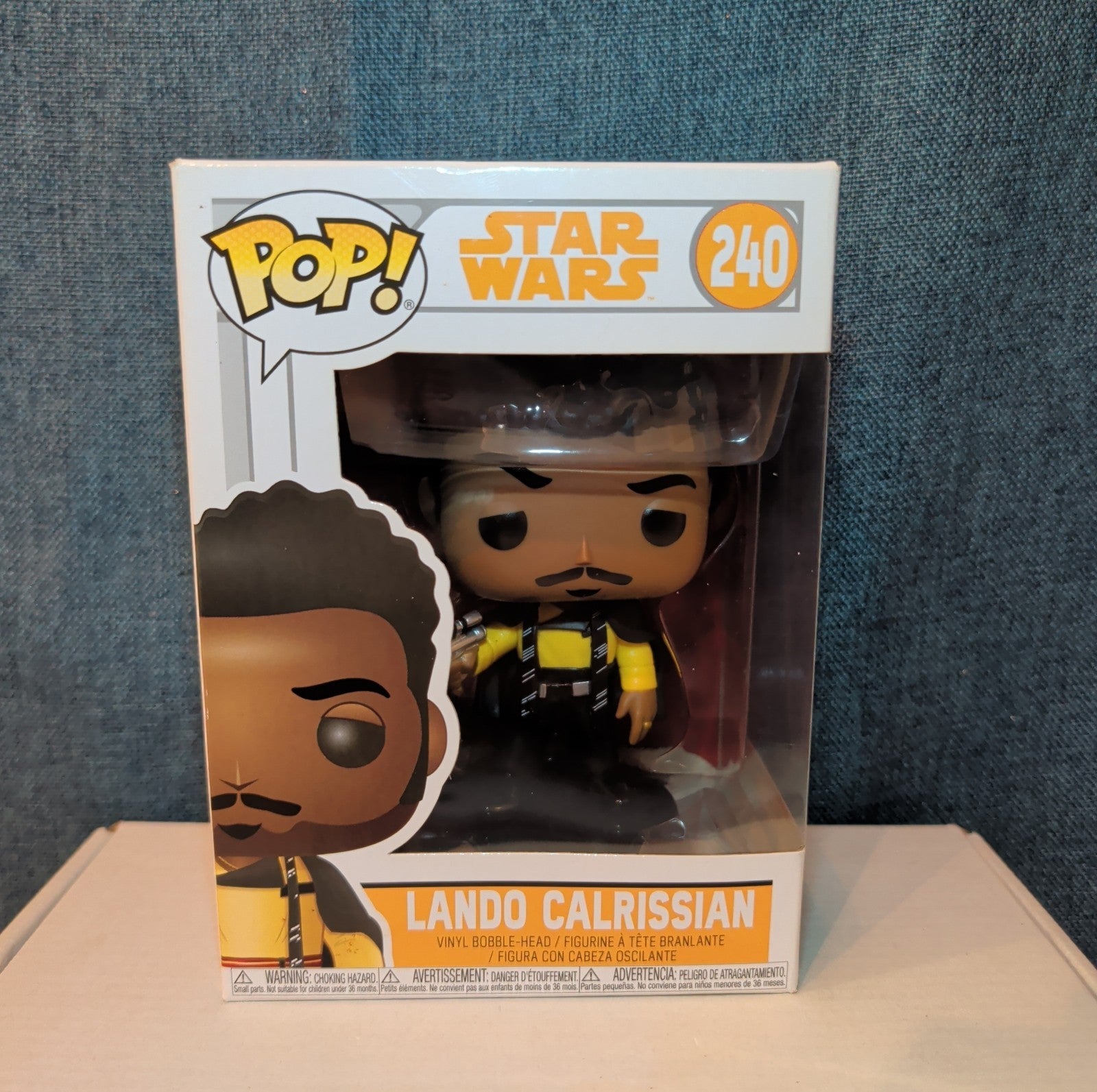 Funko POP Star Wars Lando Calrissian 240 Vinyl Bobble-Head In Box w/ Protector