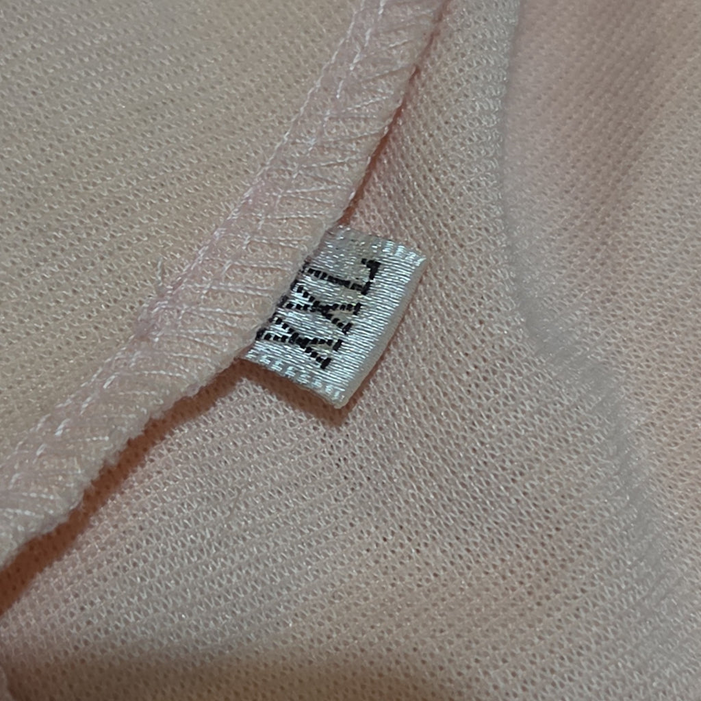 Blush Pink Midi Dress Full Zip Cutout Short Sleeve Bodycon XXL