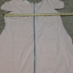 Blush Pink Midi Dress Full Zip Cutout Short Sleeve Bodycon XXL