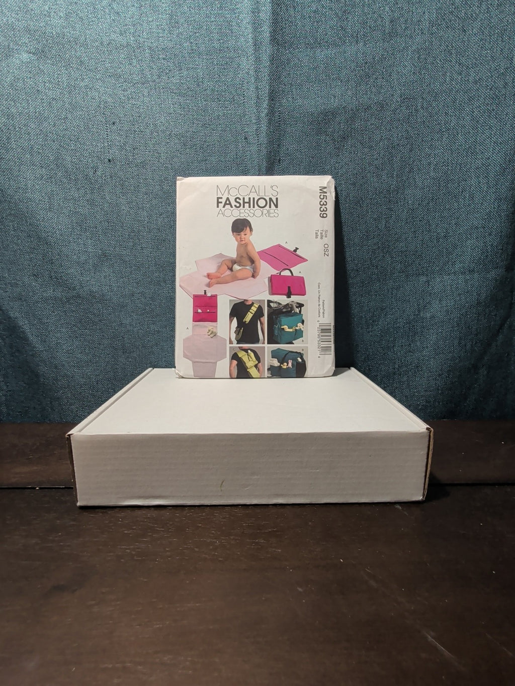 McCall's M5339 Diaper Bag Pattern 2007 Tote Changing Mat Bottle Bag UNCUT Kit