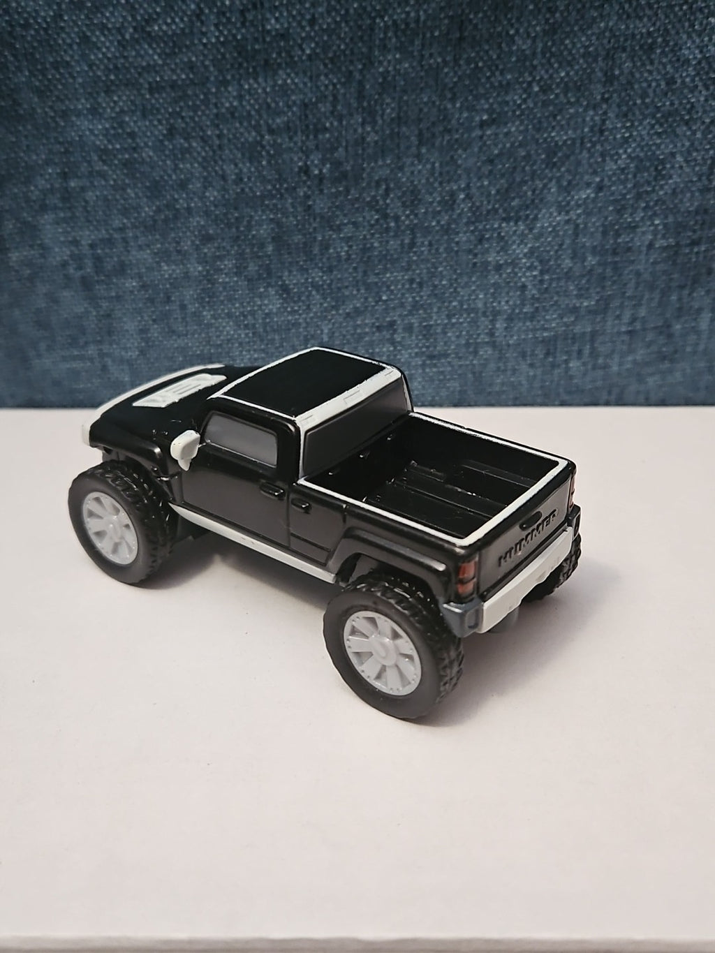 McDonald's Hummer H3T Toy Truck | 2006 Happy Meal Friction Car | Black & White