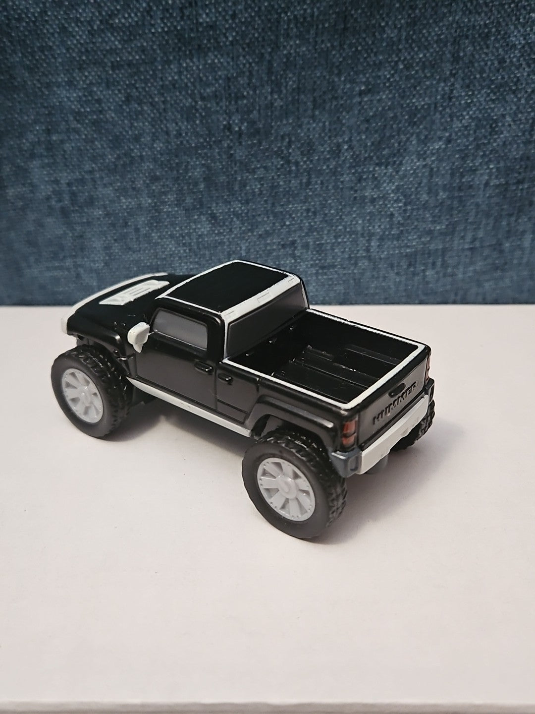McDonald's Hummer H3T Toy Truck | 2006 Happy Meal Friction Car | Black & White