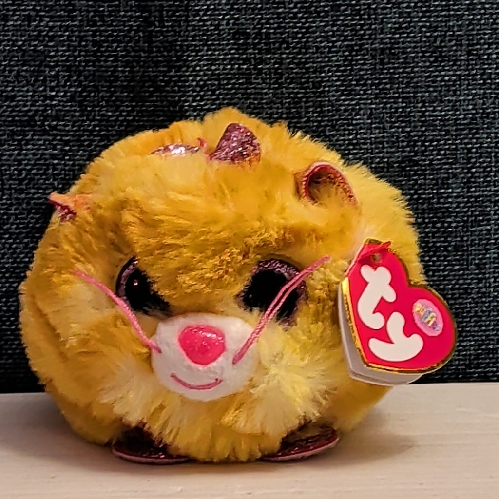 Ty Puffies Tabitha Orange Cat 4" Weighted Plush Toy Always Lands On Feet MWMT