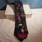Vintage 90s Hallmark Fishing Tie The Big Catch SpecialTies Men Novelty Polyester