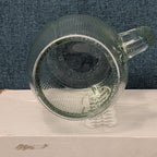 Home Essentials FOOTBALL Glass Mug XL 36 oz Textured Pigskin Beer Stein Gameday