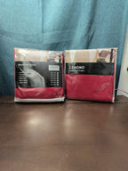 LEMOMO Red Blackout Curtains Set of 2 | 52" x 54" Thermal Insulated