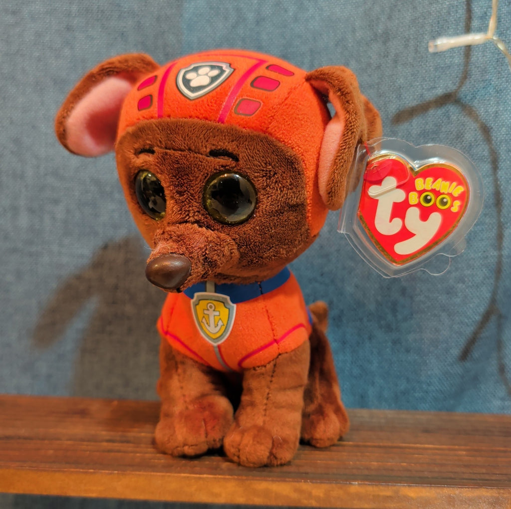 Ty Beanie Boos Paw Patrol Zuma 9" Plush Gold Glitter Eyes