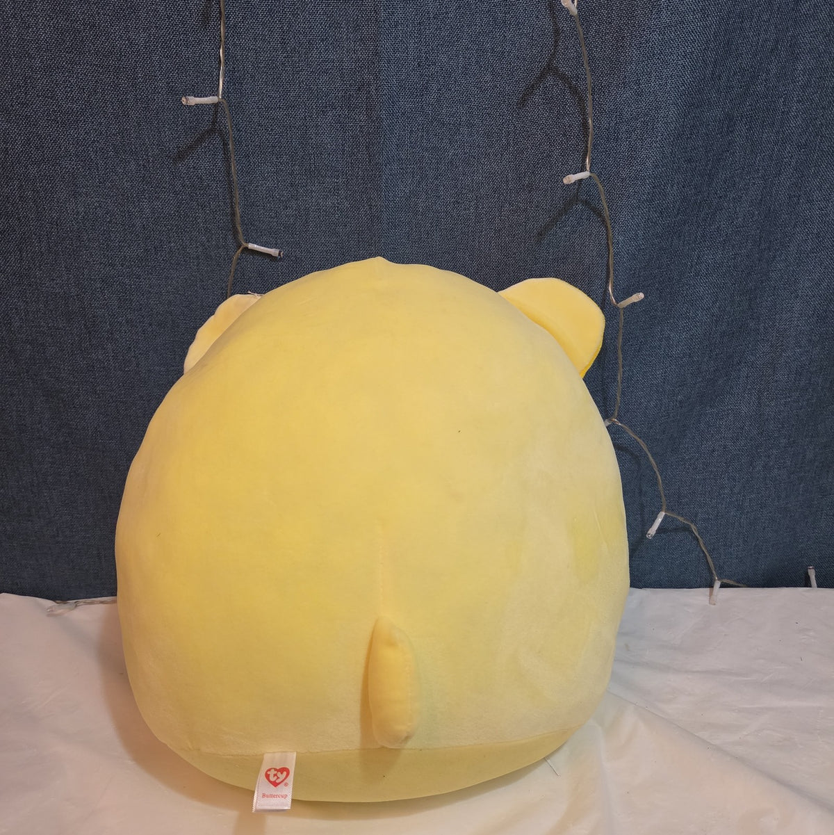 TY Squish-a-Boos Buttercup 10in Yellow Bear Plush Pillow 2021 NWT