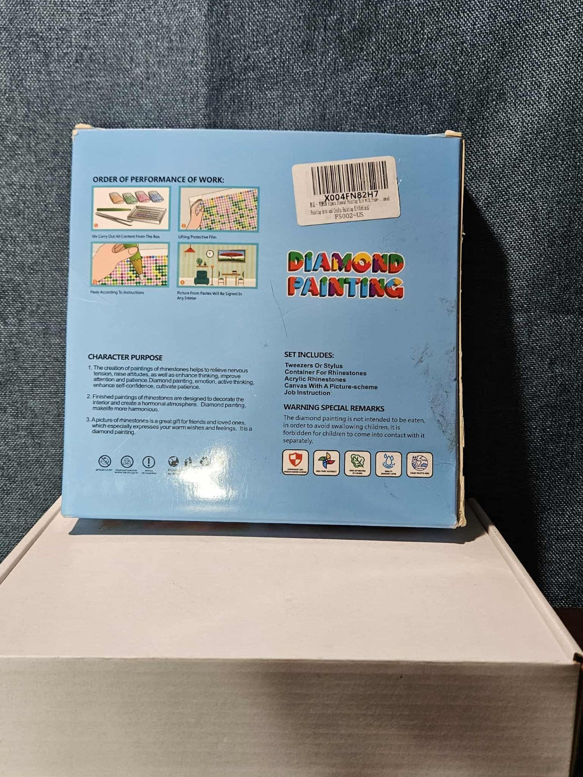 DIY Diamond Art Kit for Kids | Llama Design with White Frame | Puzzle Brain Fun 