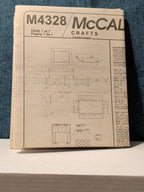 McCall's M4328 Nursery Decor Pattern 2003 Crib Quilt Bumper Skirt Stacker UNCUT