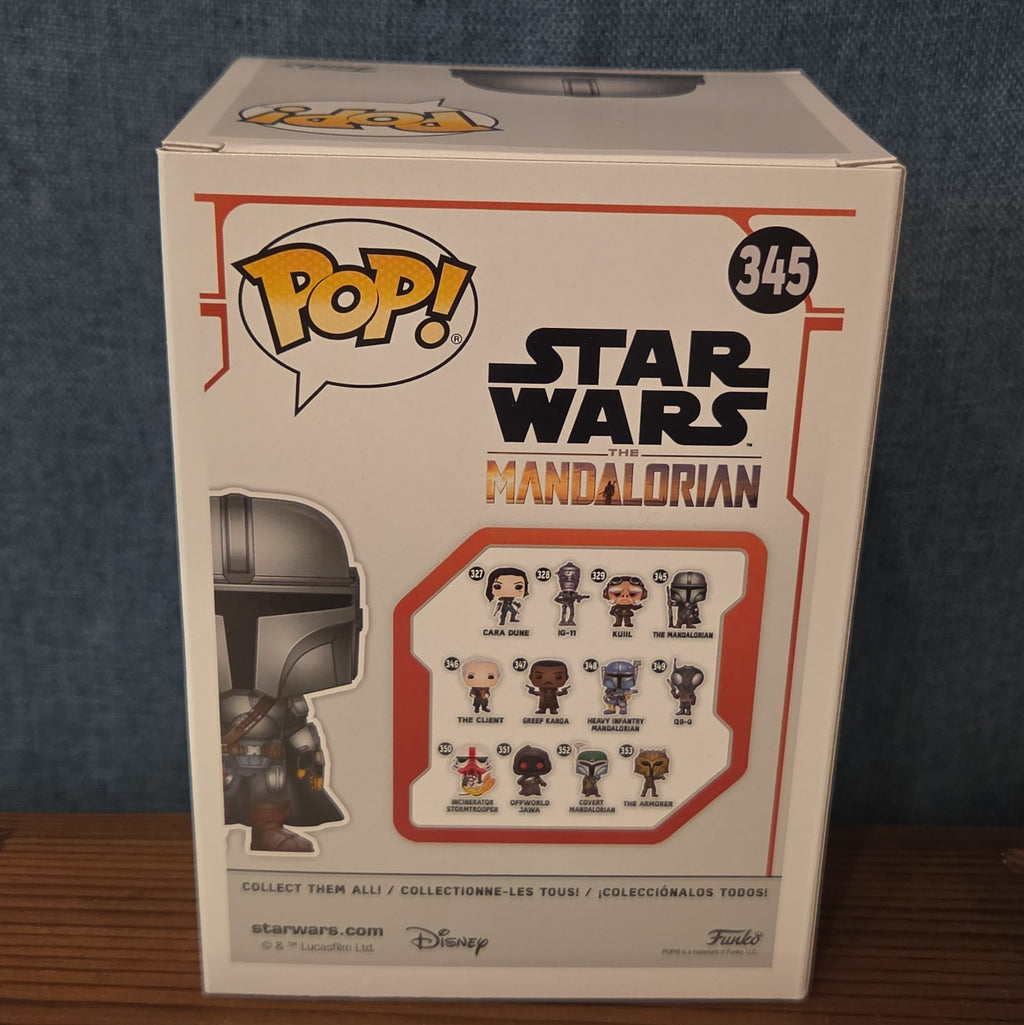 Funko Pop Star Wars The Mandalorian #345 Beskar Vinyl Figure with Protector
