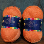 Herrschners Afghan Yarn 2 Ply Coral Rose Acrylic 2 Skein