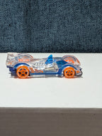 Hot Wheels Hi-Tech Missile | 2014 X-Raycers Clear & Blue | Fast Track Car