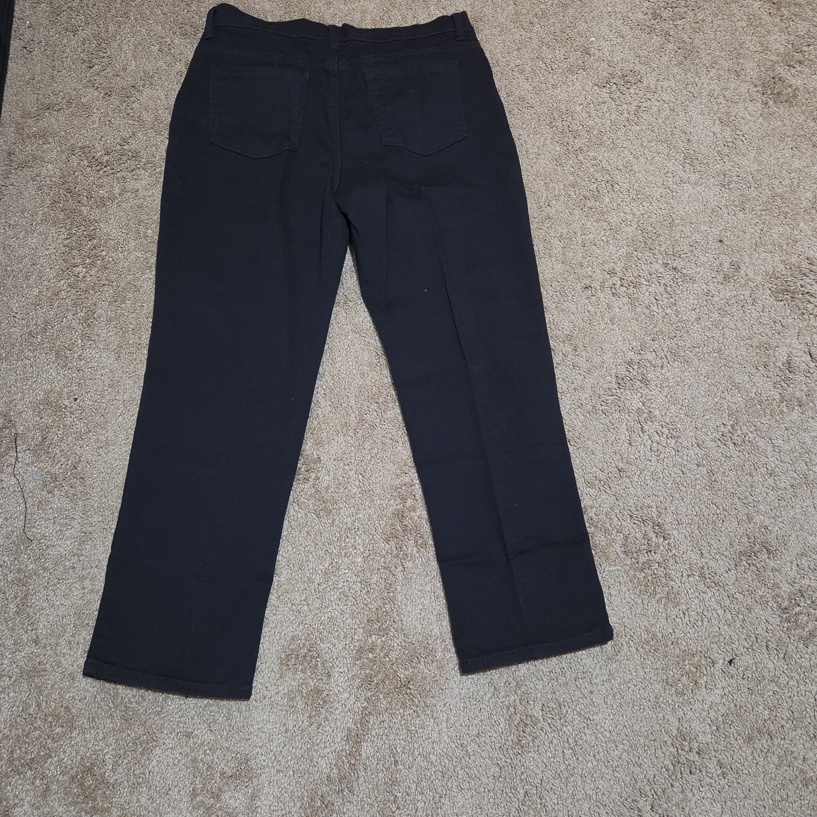 Gloria Vanderbilt Amanda Black Jeans Stretch 14P Short Women Classic