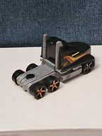 Hot Wheels Semi Truck Cab | Track Stars Black & Orange Racing Hauler